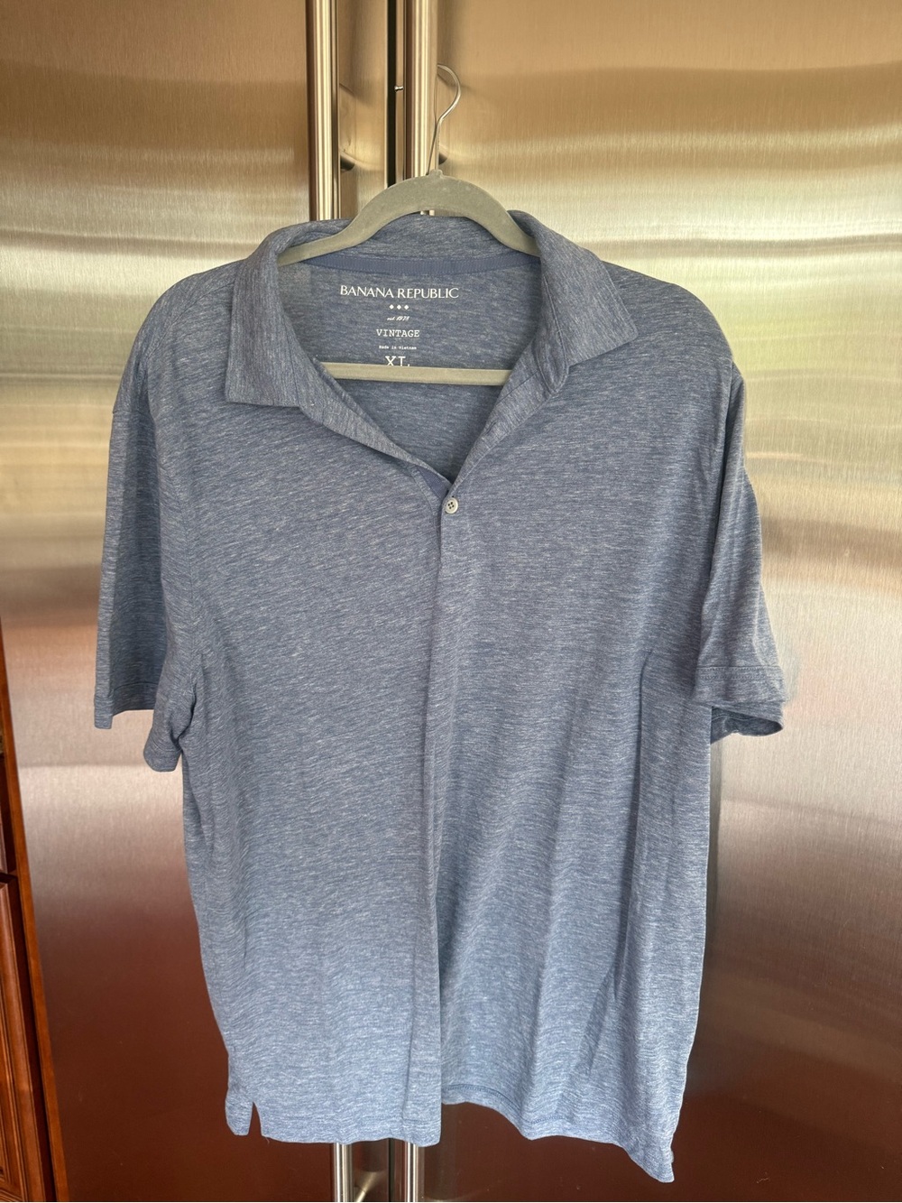 Banana Republic Men’s Heather Blue Polo
